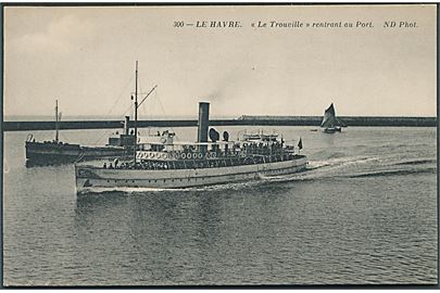 Frankrig. Le Havre. Le Trouville rentrant au Port. ND phot no. 300. 