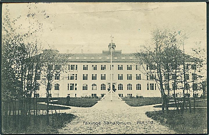 Faxinge Sanatorium. Præstø. Andreas Jensen no. 214. (Svagt knæk). 