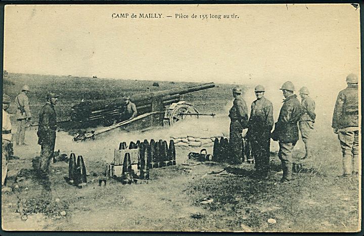 Fransk artilleri i Camp de Mailly. U/no.