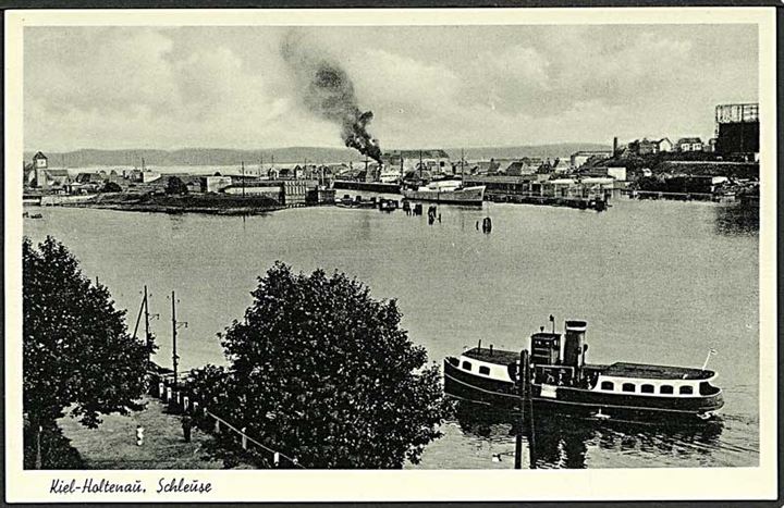 Slusen ved Kiel-Holtenau, Tyskland. J. Bauer no. 60.