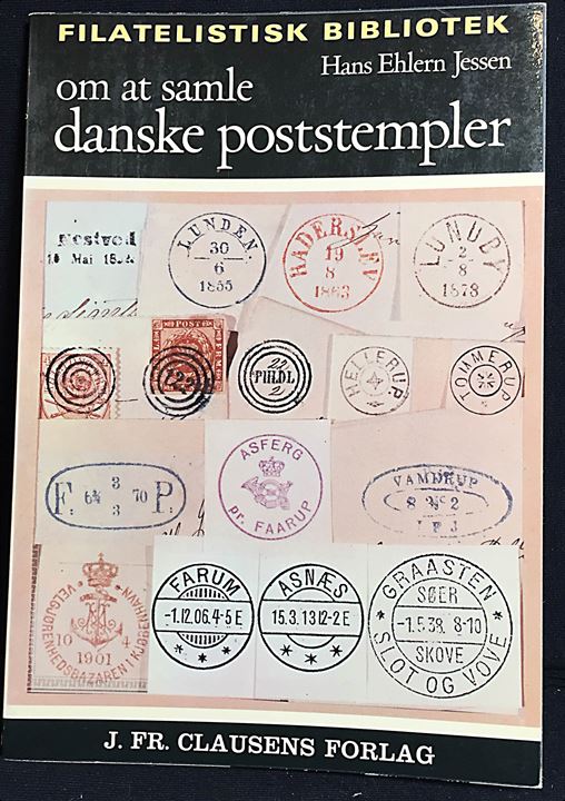 Om at samle danske stempler af Hans Ehlern Jessen. Illustreret håndbog fra Filatelistisk Bibliotek, Clausens Forlag. 48 sider. 