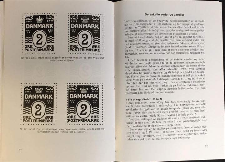 Om at samle bogtrykte bølgeliniemærker af Niels Finn Olsen. Clausen's Filatelistiske Bibliotek. 52 sider.