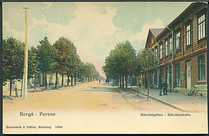 Finland. Borgå, Nikolaigatan. Knackstedt & Näther no. 1088. 