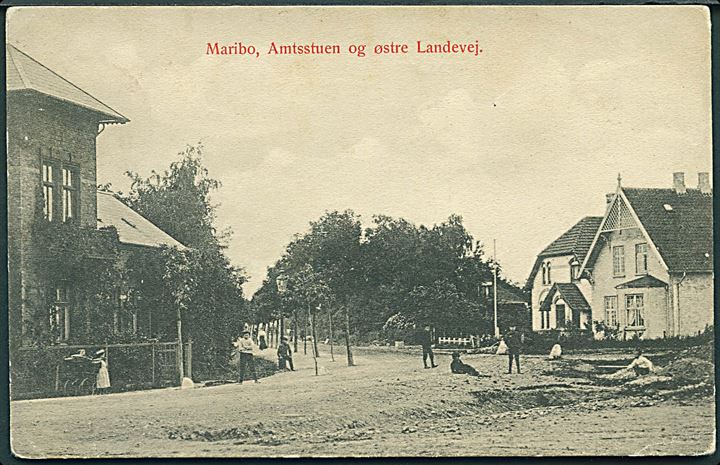 Maribo, Amtsstuen og Østre Landevej. W. & M. no. 550. 