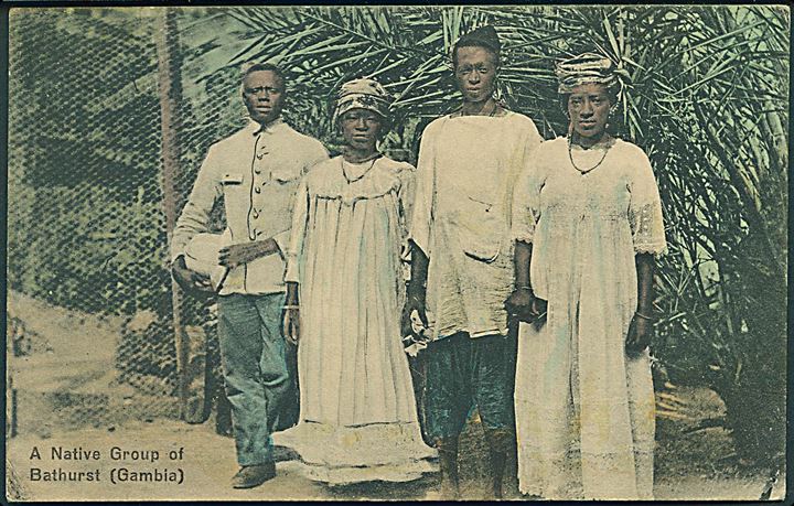 Gambia. A native group of Bathurst. U/no. 