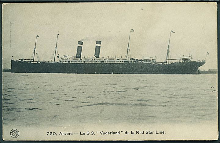 Vaterland, S/S, Red Star Line i Antwerpen. No. 720.