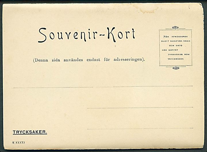 Sverige. 5 Souvenir Kort fra Hernösand. Bla. med hamnen, skibe. 80,8 cm når foldet ud. G. Sjöströms u/no. 
