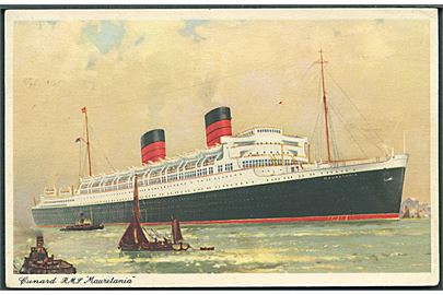 R. M. F. Mauretania. Cunard lines. No. B. 869. 