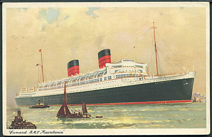 R. M. F. Mauretania. Cunard lines. No. B. 869. 