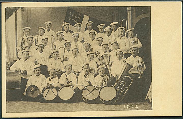 T. O. D. O. drengeorkester, København. 28. 09. 1916. Stenders no. 55218. 