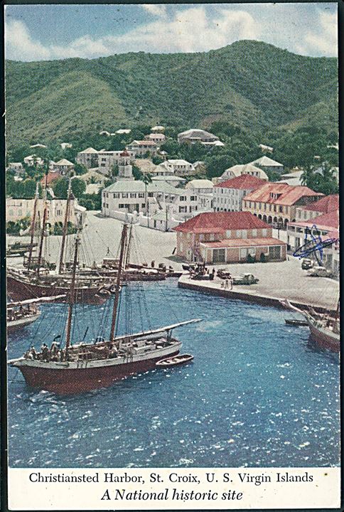 Dansk Vest Indien. Christiansted Harbor, St. Croix, U. S. Virgin Island. A National historic site. Kodachrome, Fritz Henle u/no. 