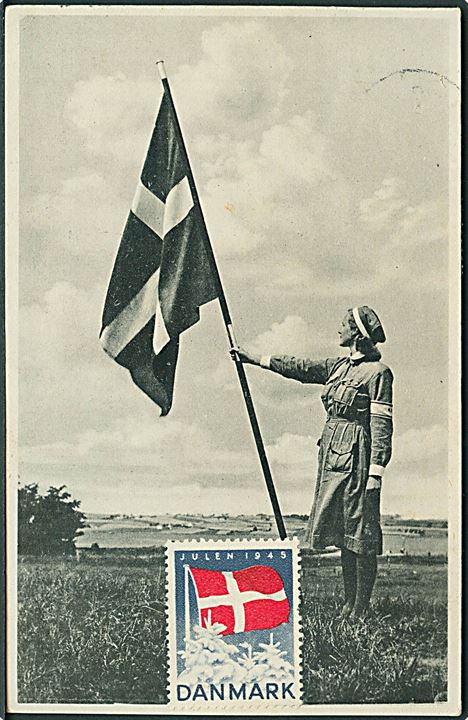 Verdenskrig 2. Danske Kvinders Beredskab. Stenders no. 83100. Kvalitet 8
