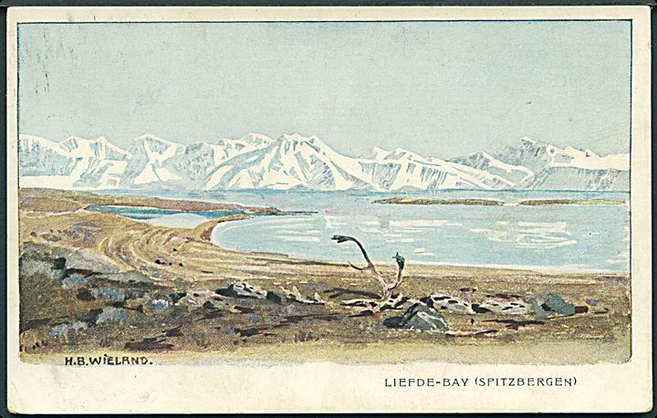 Svalbard. Wieland, H.B.: Liefde-Bay. C.A. & Co. No. 3025. Kvalitet 7