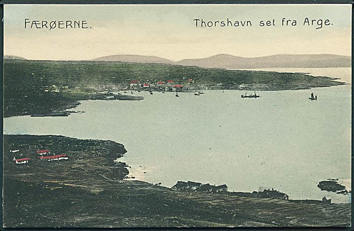 Thorshavn, udsigt fra Arge. Stenders no. 10326. Kvalitet 9