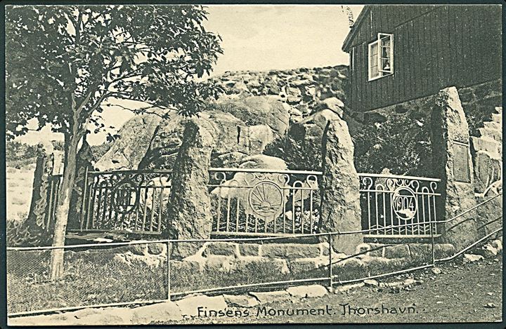 Thorshavn, Finsens Monument. Lytzen no. 27545. Kvalitet 8a