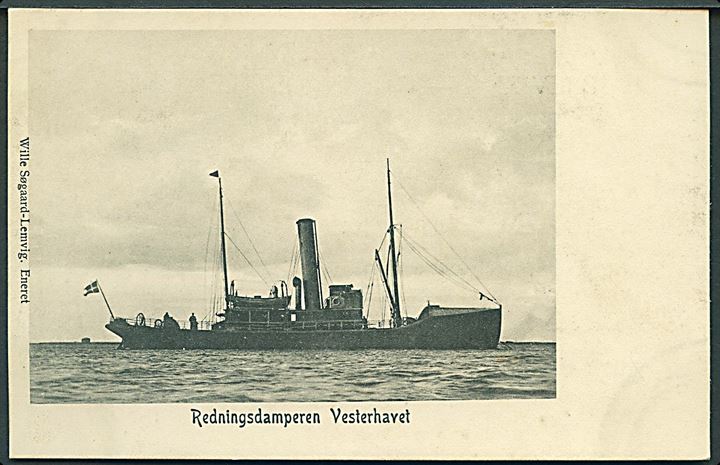 “Vesterhavet”, S/S, redningsdamper. W. Søgaard u/no. Kvalitet 9
