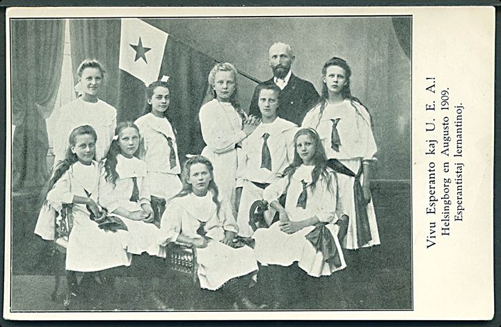 Esperento. Esperanto studerende i Helsingborg august 1909. U/no. Kvalitet 7