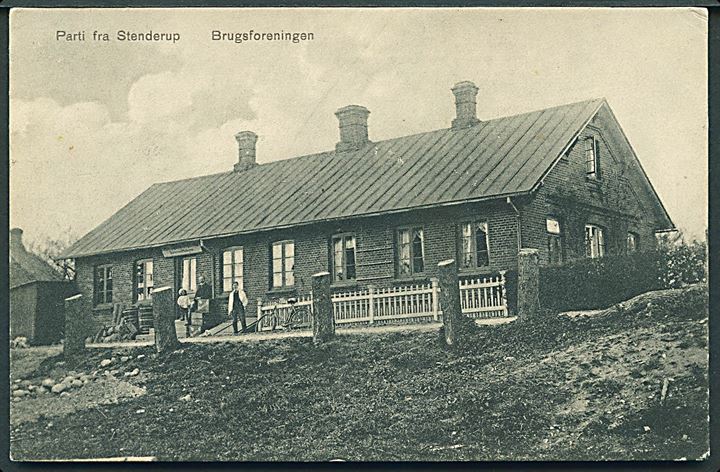 Stenderup, Hedenstedvej 20 med Brugsforeningen. P. Hansen no. 45171. Kvalitet 7