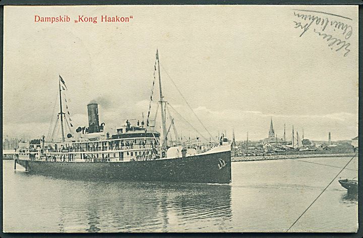 “Kong Haakon”, S/S, DFDS i Frederikshavn. Knudstrup u/no. Kvalitet 8