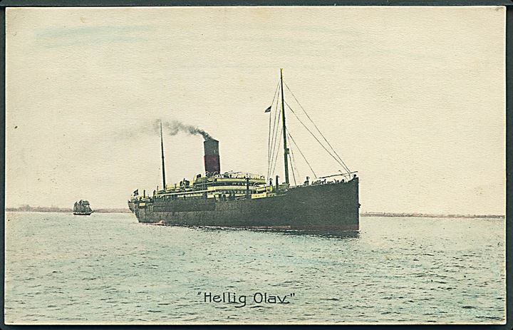 “Hellig Olav”, S/S, Skandinavien Amerika Linje. Stenders no. 7570. Kvalitet 8