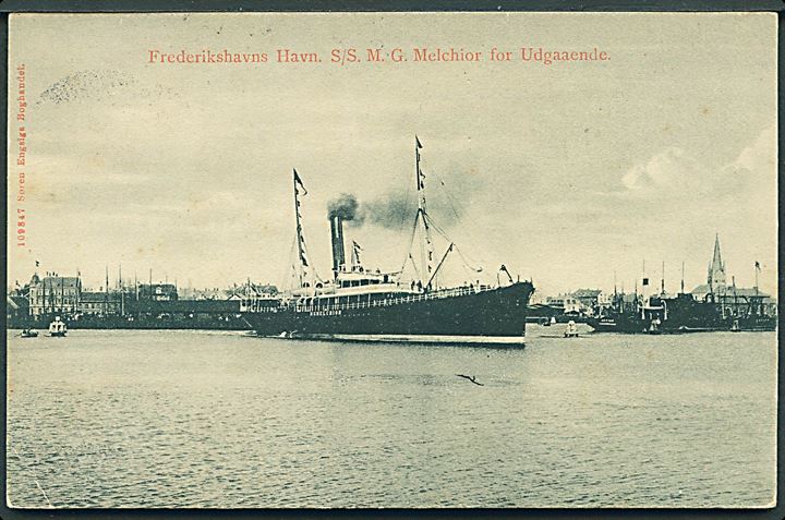 “M. G. Melchior”, S/S, DFDS i Frederikshavn. S. Engsig no. 109847. Kvalitet 7