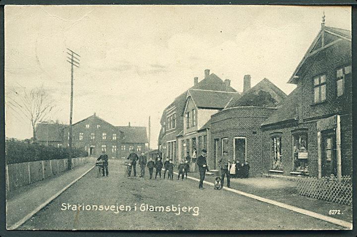 Glamsbjerg, Stationsvejen. No. 6272. Knæk. Kvalitet 6