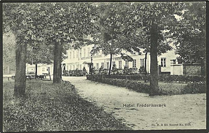 Hotel Frederiksværk. Sk. B. & Kf. no. 1348.