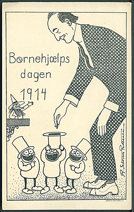 Petersen, Robert Storm: “Børnehjælpsdagen 1914”. S. Kruckow u/no. Kvalitet 7