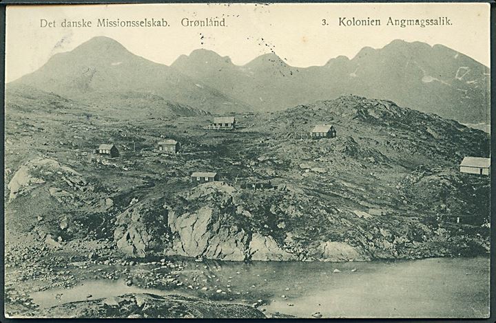 Angmagssalik, udsigt over kolonien. Det danske Missionsselskab no. 3. Kvalitet 8