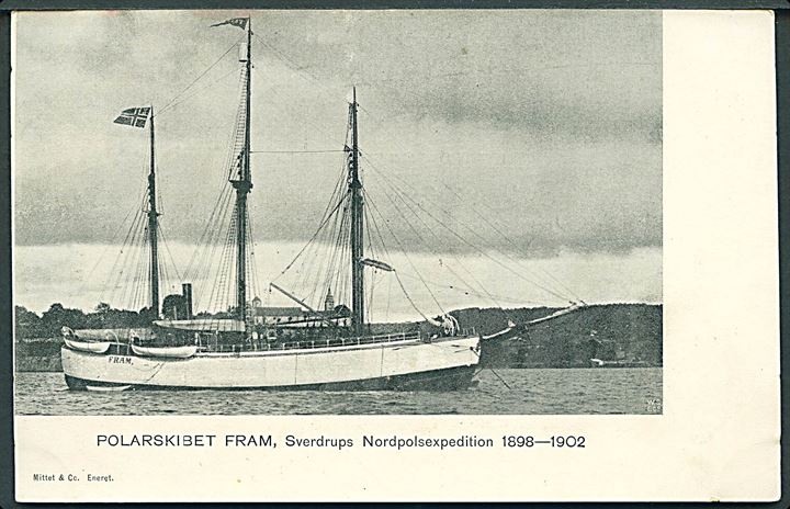 Polar. “Fram”, Sverdrups Nordpolekspedition 1898-1902. U/no. Kvalitet 8