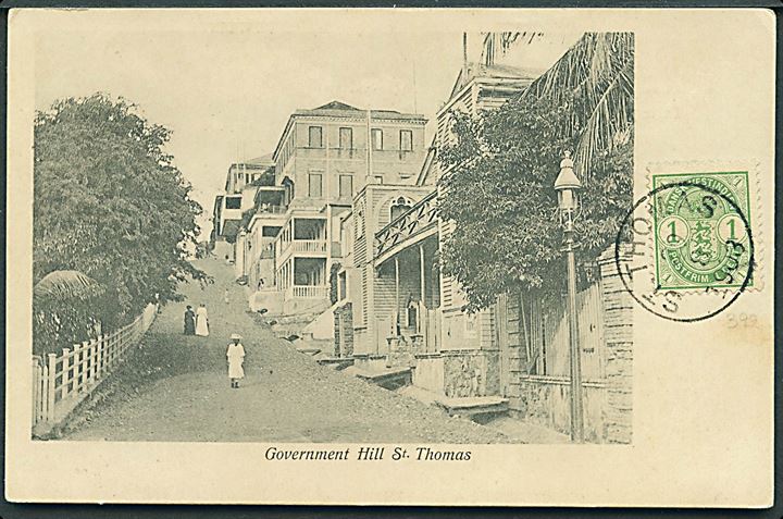 D.V.I., St. Thomas, Gouvernment Hill. U/no og adresse. Kvalitet 8