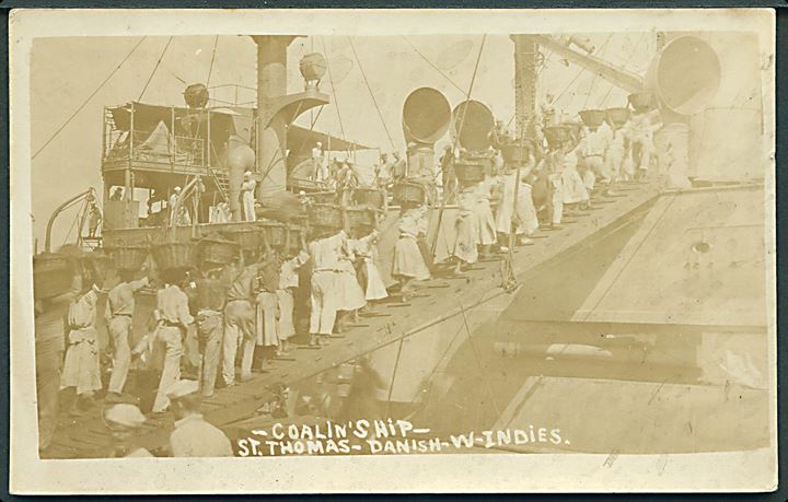 D.V.I., St. Thomas, “Coaling ship”. U/no. Kvalitet 7