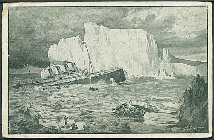 England. “Titanic”, S/S, White Star Line. Forlist d. 14.4. 1912. O. Stoltze u/no. Sendt kun 12 dage ulykken. Kvalitet 5