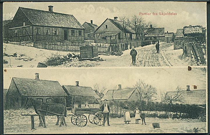 Skjoldelev, partier i sne. J.J.N. no. 1899. Kvalitet 7