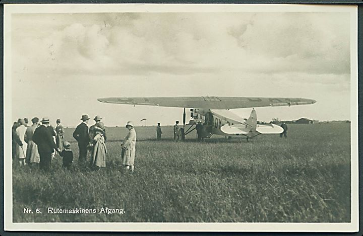 Fokker F.VIIa “Rønne” OY-DAD fra DDL. Reklamekort Det danske Luftfartsselskab u/no. Kvalitet 9