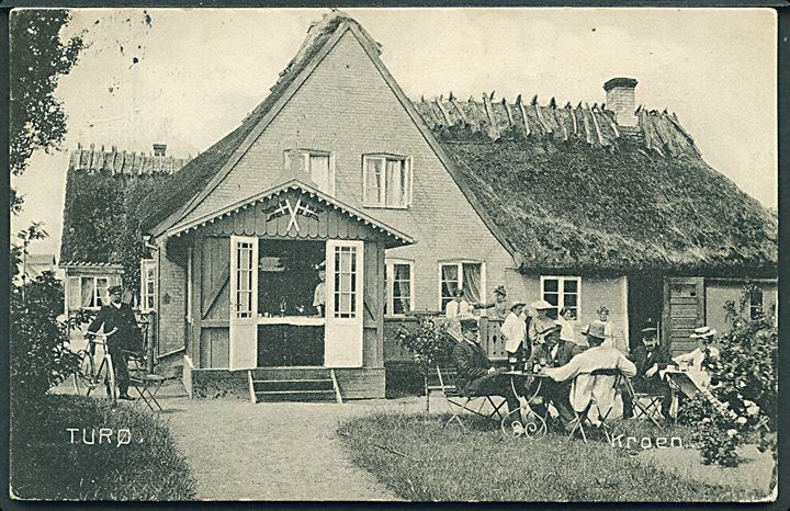 Thurø, parti fra krohaven. Stenders no. 7386. Kvalitet 7