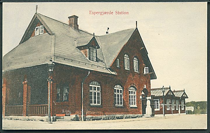 Espergærde, jernbanestation. J. M. no. 307. Kvalitet 9