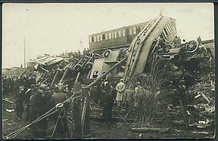 Vigerslev ulykken. 1.11.1919. Fotokort III. Kvalitet 7
