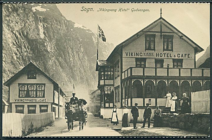 Sogn, “Vikingvang Hotel”, Gudvangen. O. Svanöe no. 464. Kvalitet 8