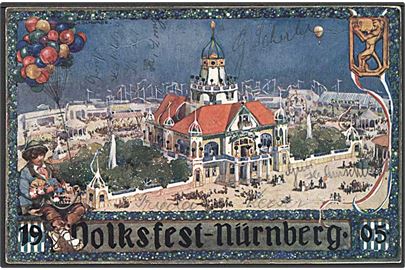 Helsagskort fra Folkefesten i Nürnberg, Tyskland. W. Tümmel u/no.