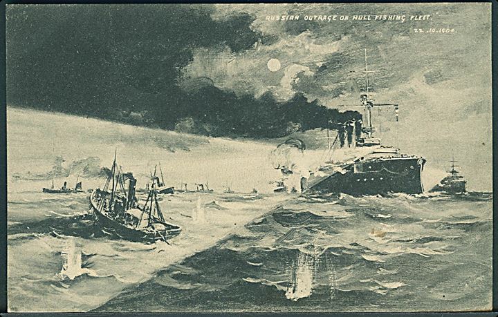 Den russiske Østersøflåde beskyder britiske Hull fiskere i Nordsøen under den Japansk-Russiske krig i 1904.