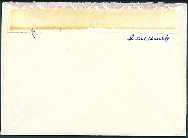 60 øre Non-Figurativ og Julemærke 1969 på brev fra Silkeborg d. 7.12.1969 til Reykjavik, Island. Bagklap mgl.