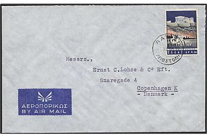 4,50 dr. Græske Festuge på luftpostbrev fra Patras d. 1.11.1965 til København, Danmark