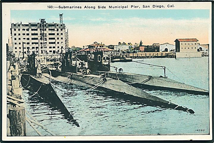 Amerikanske undervandsbåde i San Diego. No. 103.