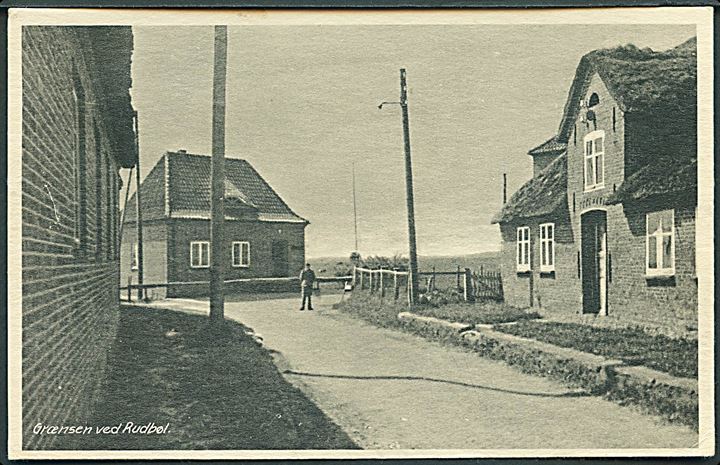Grænsen ved Rudbøl. Stenders no. 86636. 