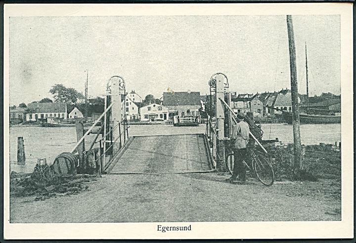 Egernsund. Den kædetrukne Færge Egernsund. C. B. C. no. 435.  