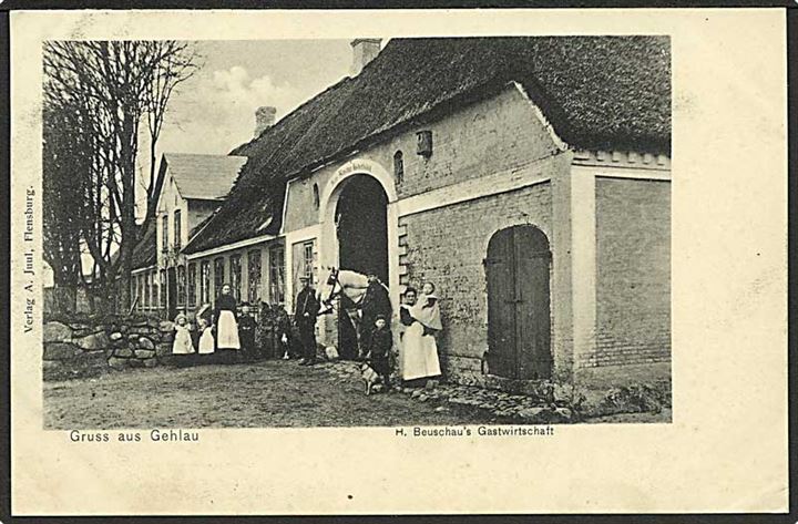 H. Beuschau's gæstgiveri i Gejlå. A. Juul u/no.