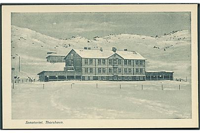 Færøerne. Thorshavn Sanatorium. U/no. 