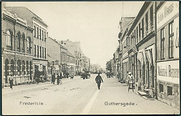 Fredericia, Gothersgade. Banegaards Kiosken no. 1721. 