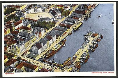 Amalienborg med havnen i København. A. Vincent no. 769.
